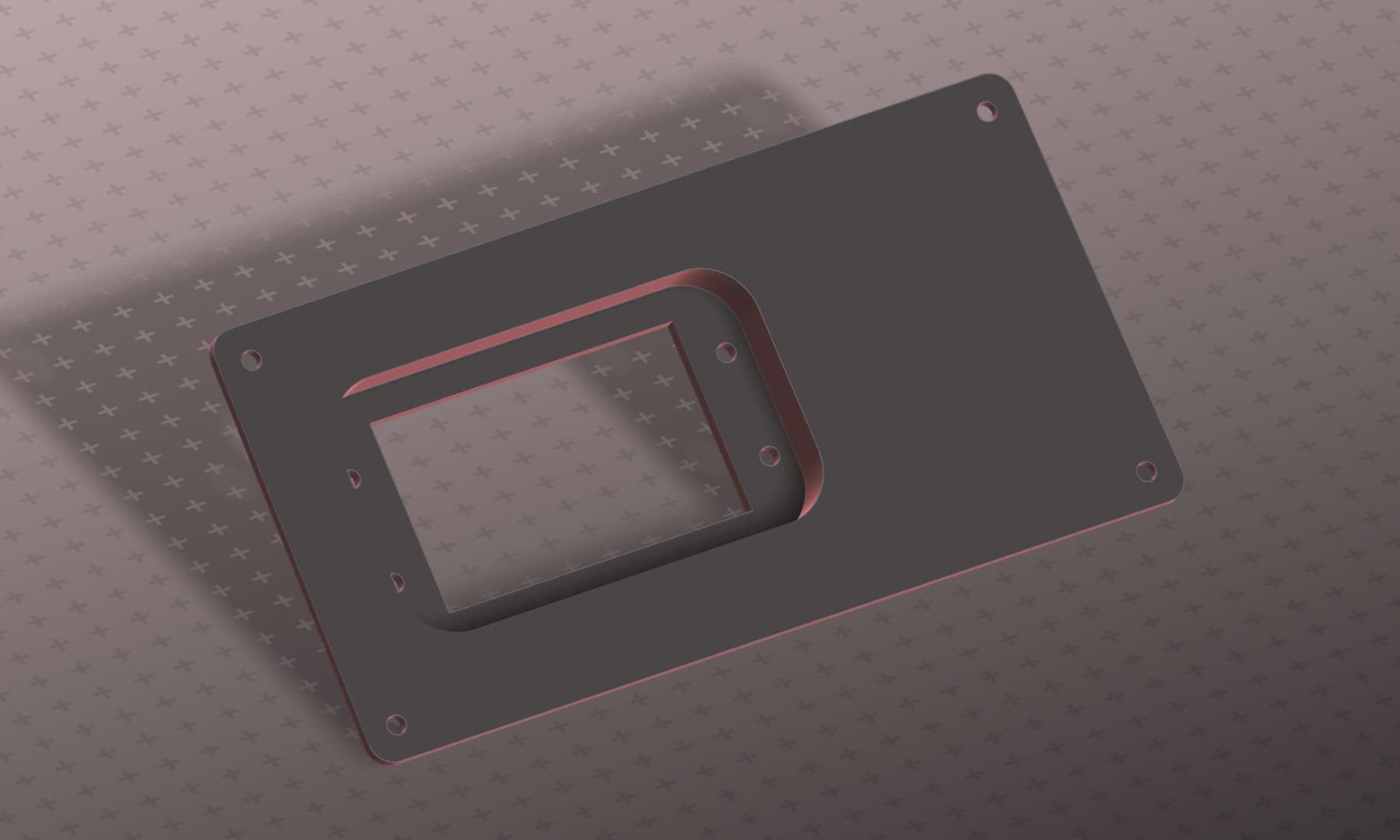 Render of a jeep control panel for an Auxbeam controller