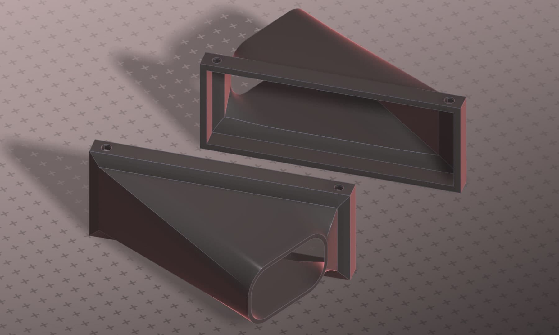 Render of turn signal intakes